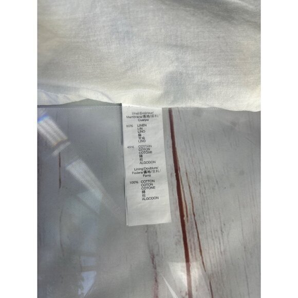 GAP Women’s Linen Blend Striped Flare Skirt Size Small - Picture 4 of 7